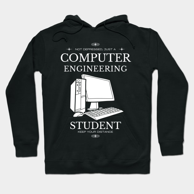 Computer Engineering - Black Version - Engineers Hoodie by Millusti